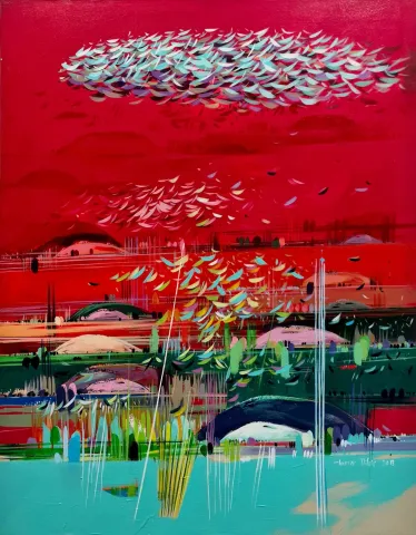 "İsimsiz" eseri TAMER BİLGİÇ tarafından 2013 yılında 100x80 cm ölçülerinde Tuval üzeri akrilik boya tekniği ile yapılmıştır.