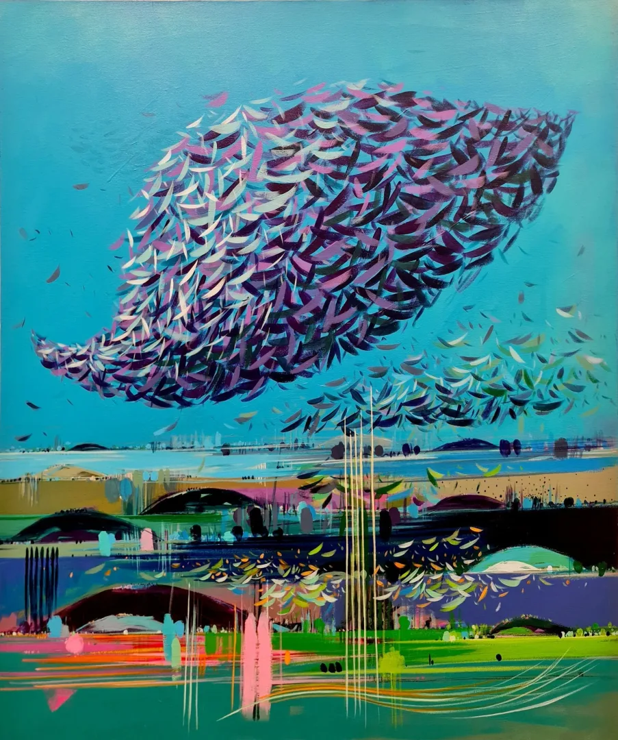 "İsimsiz" eseri TAMER BİLGİÇ tarafından 2013 yılında 100x80 cm ölçülerinde Tuval üzeri akrilik boya tekniği ile yapılmıştır.