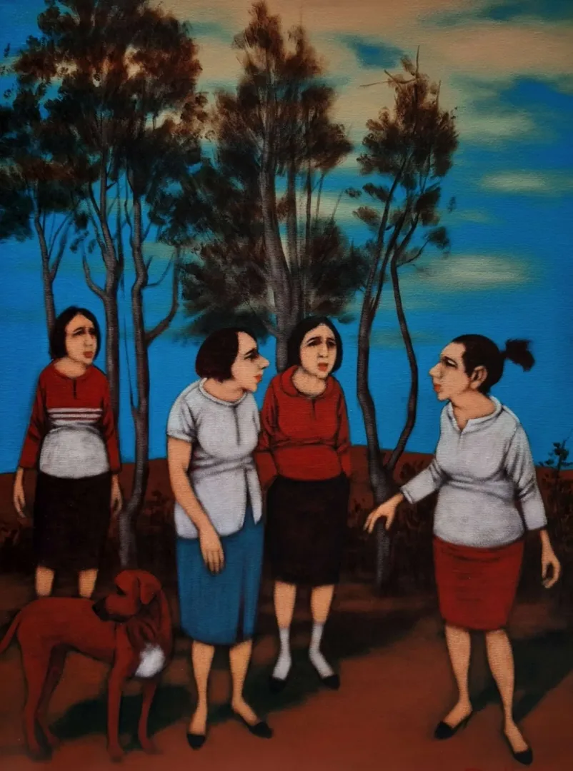 "Hemhal" eseri ORHAN UMUT tarafından 2020 yılında 80x60 cm ölçülerinde Tuval üzeri yağlı boya tekniği ile yapılmıştır.