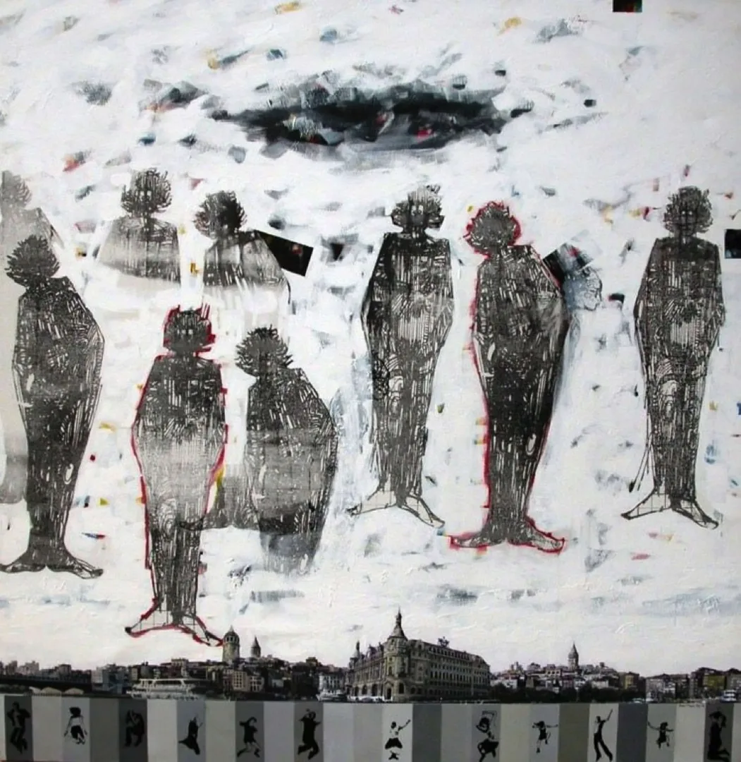 "Hades" eseri SEYDİ MURAT KOÇ tarafından 2010 yılında 200x200 cm ölçülerinde Tuval üzeri yağlı boya tekniği ile yapılmıştır.