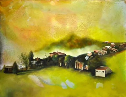 "İsimsiz" eseri MEHMET YILDIRIM tarafından 2015 yılında 89x116 cm ölçülerinde Tuval üzeri yağlı boya tekniği ile yapılmıştır.