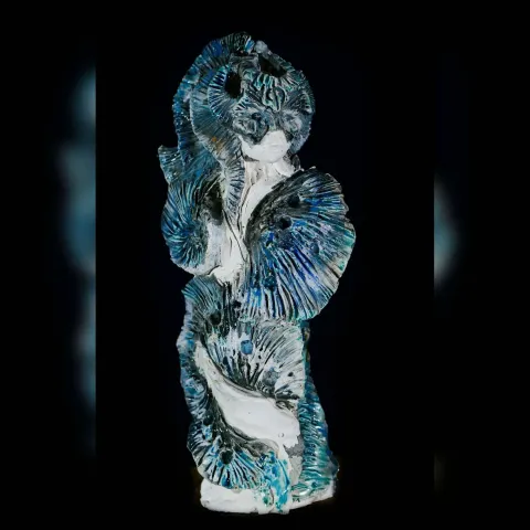 "ay tanrısı" eseri ORÇUN İLTER tarafından 2022 yılında 37x18x18 cm ölçülerinde Seramik elle şekillendirme 1100°C tekniği ile yapılmıştır.