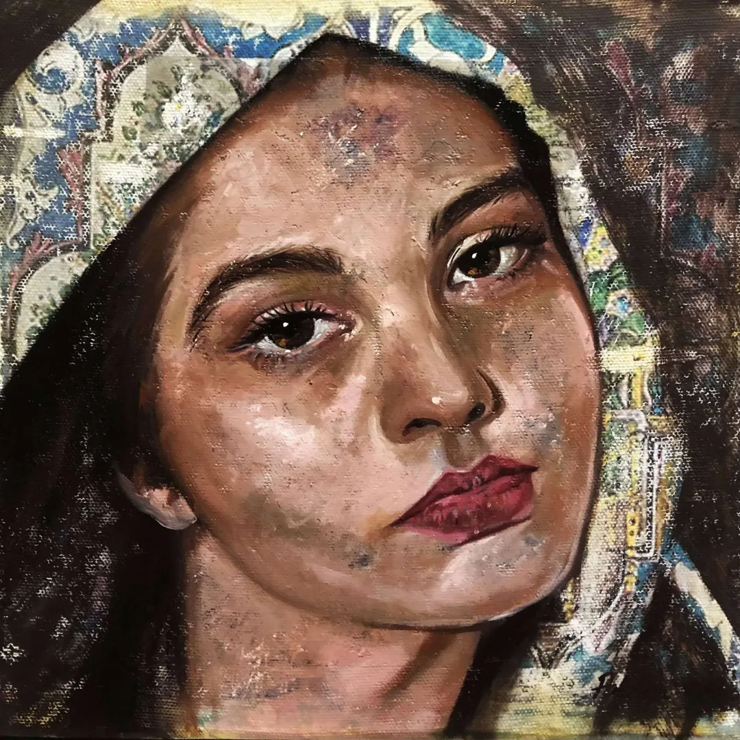 PARVİN GHORBANZADEH DİZAJİ — “isimsiz”, 2022 "isimsiz" eseri PARVİN GHORBANZADEH DİZAJİ tarafından 2022 yılında 25x25 cm ölçülerinde Tuval üzeri yağlı boya tekniği ile yapılmıştır.