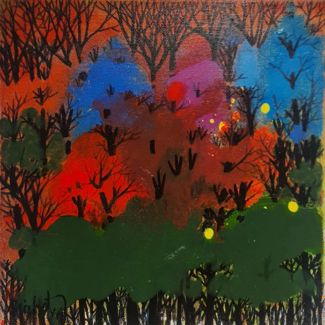 NİHAT KAHRAMAN — “isimsiz”, 2016 "isimsiz" eseri NİHAT KAHRAMAN tarafından 2016 yılında 25x25 cm ölçülerinde Tuval üzeri akrilik boya tekniği ile yapılmıştır.