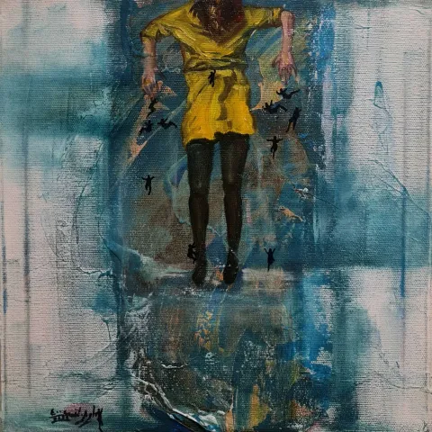 SAEED AGHANEJAD — “isimsiz”, 2022 "isimsiz" eseri SAEED AGHANEJAD tarafından 2022 yılında 25x25 cm ölçülerinde Tuval üzeri yağlı boya tekniği ile yapılmıştır.