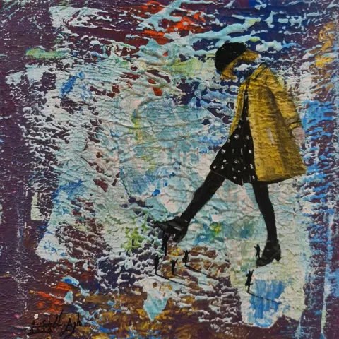 SAEED AGHANEJAD — “isimsiz”, 2022 "isimsiz" eseri SAEED AGHANEJAD tarafından 2022 yılında 25x25 cm ölçülerinde Tuval üzeri yağlı boya tekniği ile yapılmıştır.