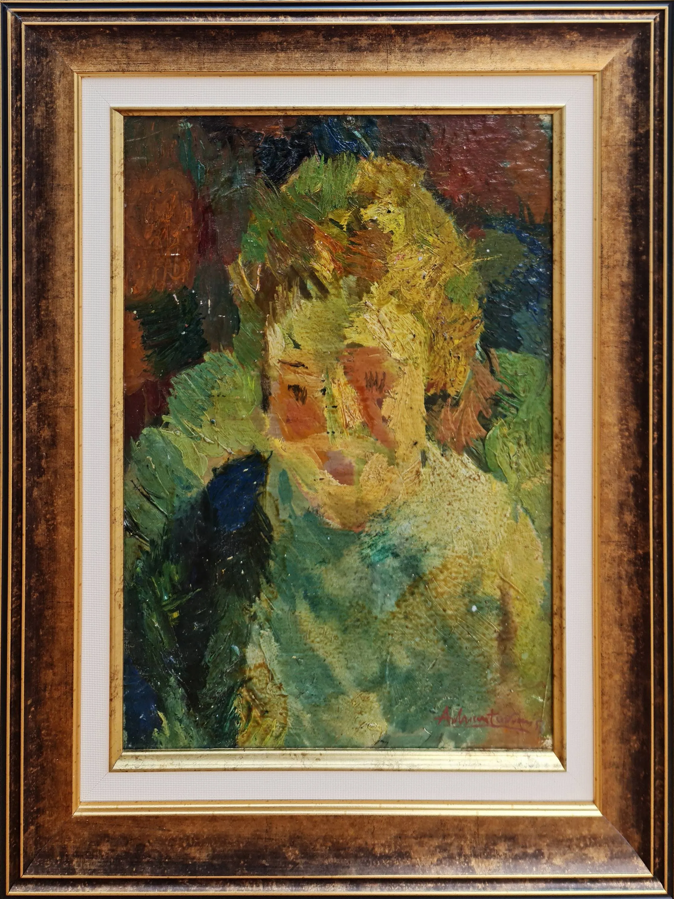 "Kız Portresi" eseri ADNAN TURANİ tarafından 1955 yılında 40x30 cm ölçülerinde Duralit üzeri yağlı boya tekniği ile yapılmıştır.