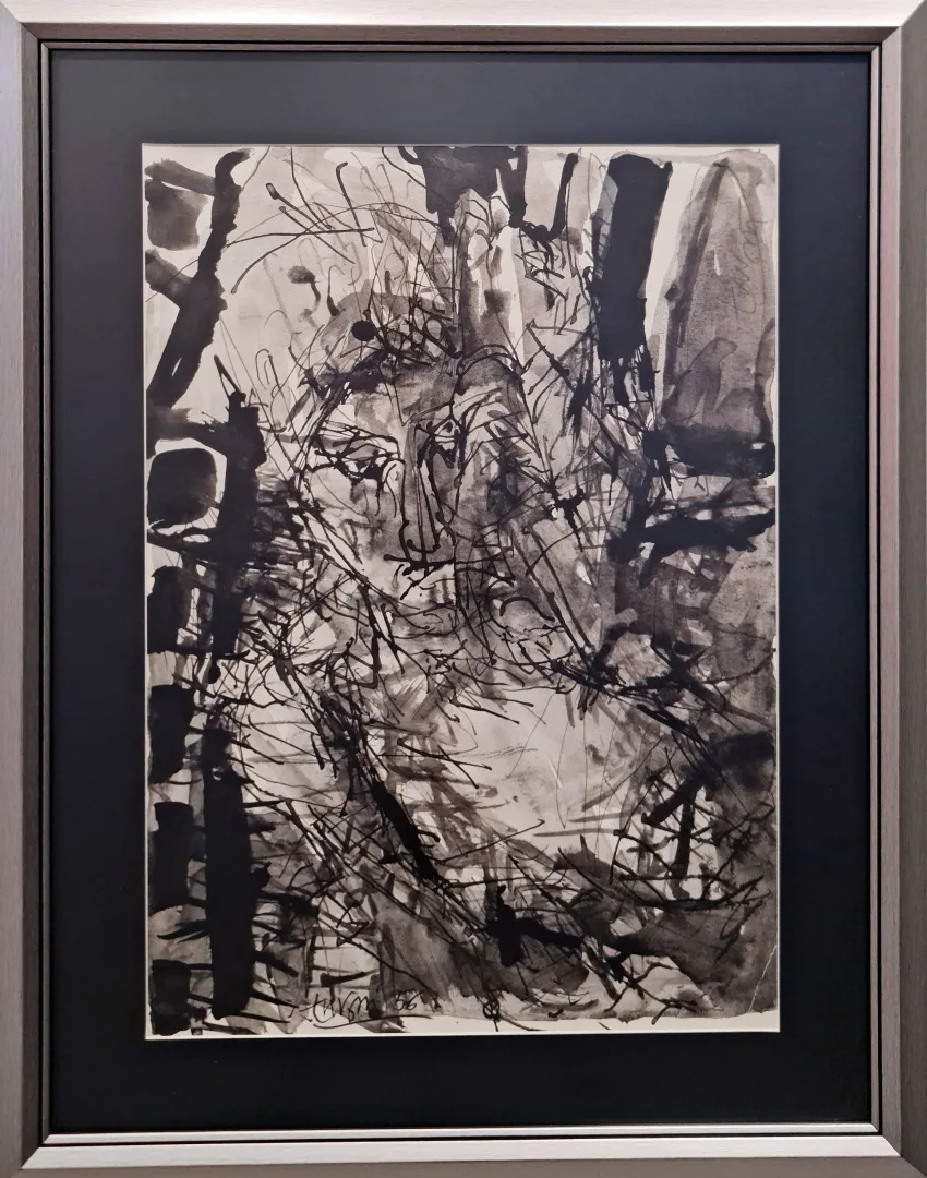 yakınlaştır "Figür" eseri ADNAN TURANİ tarafından 1956 yılında 50x35 cm ölçülerinde Kağıt üzeri füzen tekniği ile yapılmıştır.