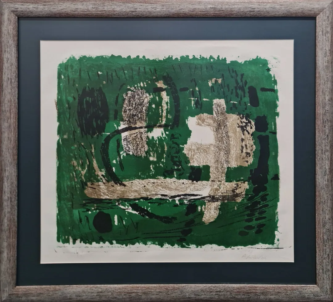 yakınlaştır "Soyut kompozisyon" eseri ADNAN TURANİ tarafından 1958 yılında 50x57 cm ölçülerinde Baskı 11/14 tekniği ile yapılmıştır.
