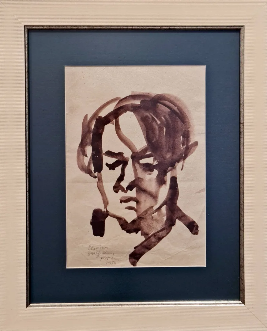 yakınlaştır "Portrem" eseri ADNAN TURANİ tarafından 1956 yılında 30x21 cm ölçülerinde Kağıt üzeri sulu boya tekniği ile yapılmıştır.