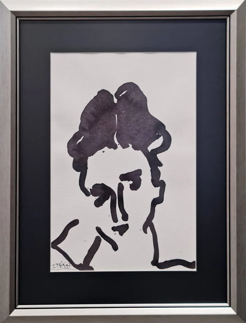 yakınlaştır "Portre" eseri ADNAN TURANİ tarafından 1997 yılında 34x24 cm ölçülerinde Kağıt üzeri sulu boya tekniği ile yapılmıştır.