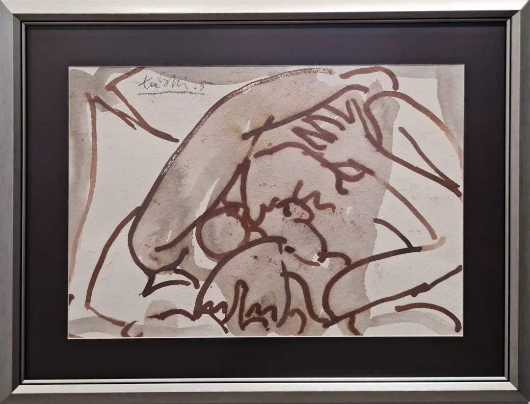 yakınlaştır "Aşıklar" eseri ADNAN TURANİ tarafından 2005 yılında 335x49 cm ölçülerinde Kağıt üzeri karışık teknik tekniği ile yapılmıştır.