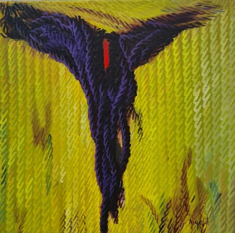 "İsimsiz" eseri AHMET YEŞİL tarafından 2023 yılında 40x40 cm ölçülerinde Tuval üzeri yağlı boya tekniği ile yapılmıştır.