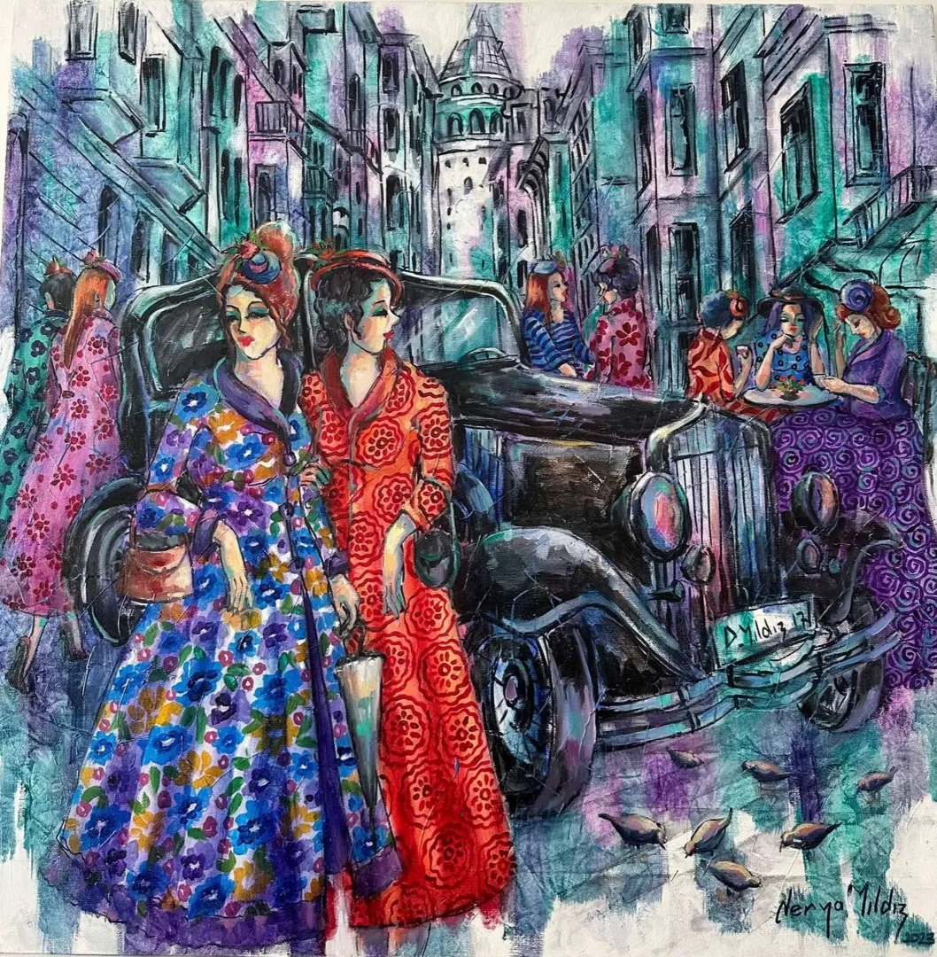 "İsimsiz" eseri DERYA YILDIZ tarafından 2023 yılında 60x60 cm ölçülerinde Tuval üzeri yağlı boya tekniği ile yapılmıştır.
