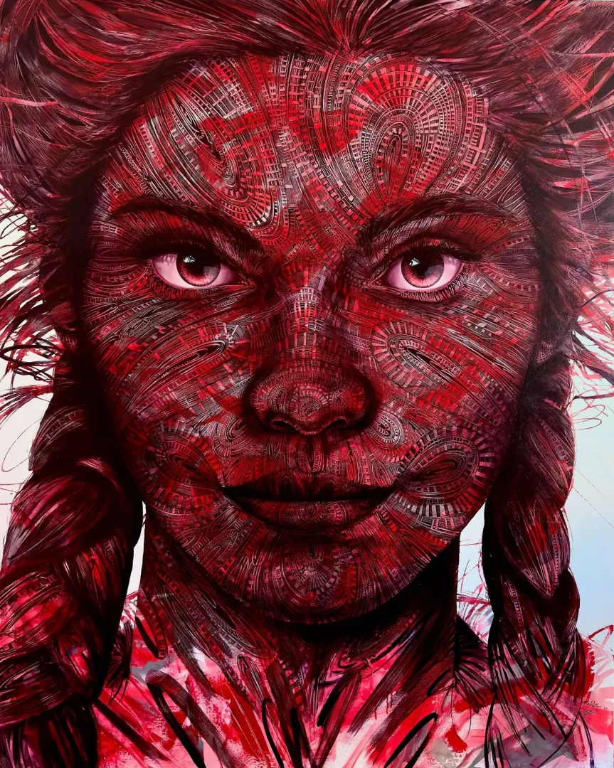 yakınlaştır "Scarlet-2" eseri MEVLÜT AKAR tarafından 2023 yılında 180x145 cm ölçülerinde Tuval üzeri akrilik boya tekniği ile yapılmıştır.