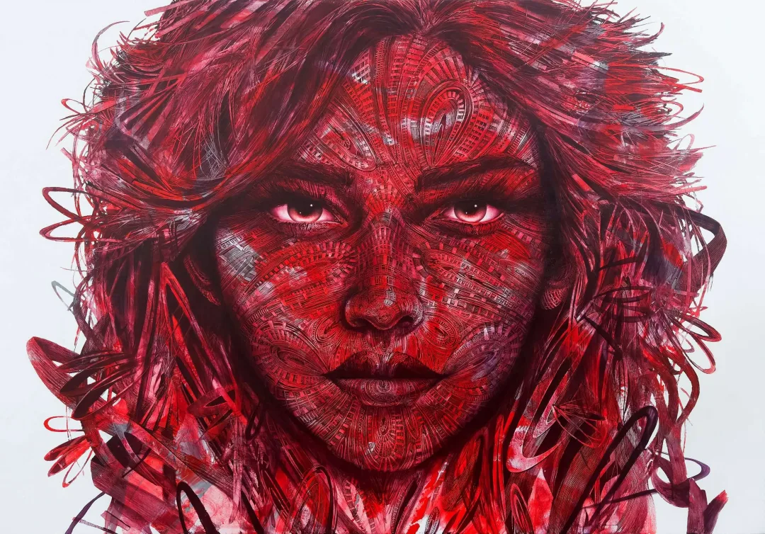 "Scarlet-3" eseri MEVLÜT AKAR tarafından 2023 yılında 130x183 cm ölçülerinde Tuval üzeri akrilik boya tekniği ile yapılmıştır.