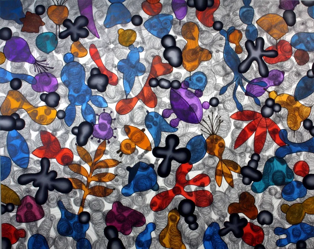 "Kozmos (Acaib-ül Mahlukat)" eseri ŞÜKRÜ KARAKUŞ tarafından 2020 yılında 160x200 cm ölçülerinde Tuval üzeri grafit ve akrilik tekniği ile yapılmıştır.