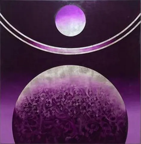 AHMET NEJAT — “İsimsiz” "İsimsiz" eseri AHMET NEJAT tarafından 165x165 cm ölçülerinde Tuval üzeri gümüş ve akrilik boya tekniği ile yapılmıştır.