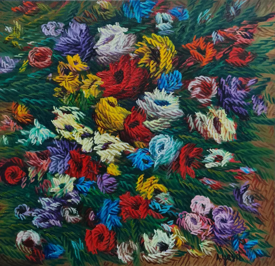 "İsimsiz" eseri AHMET YEŞİL tarafından 2023 yılında 40x40 cm ölçülerinde Tuval üzeri yağlı boya tekniği ile yapılmıştır.
