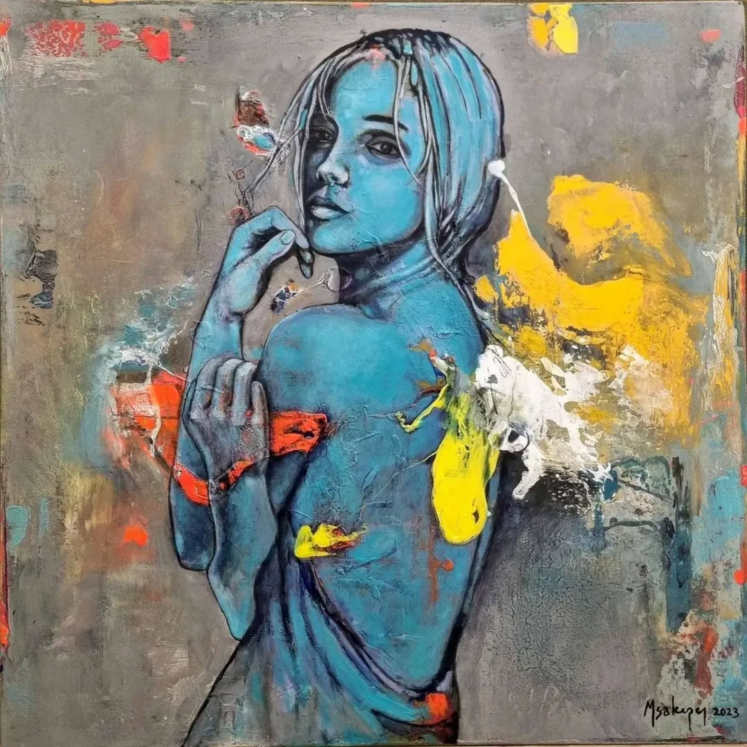 yakınlaştır "Yek-başına" eseri MEHMET SAKIZCI tarafından 2023 yılında 60x60 cm ölçülerinde Tuval üzeri akrilik boya tekniği ile yapılmıştır.