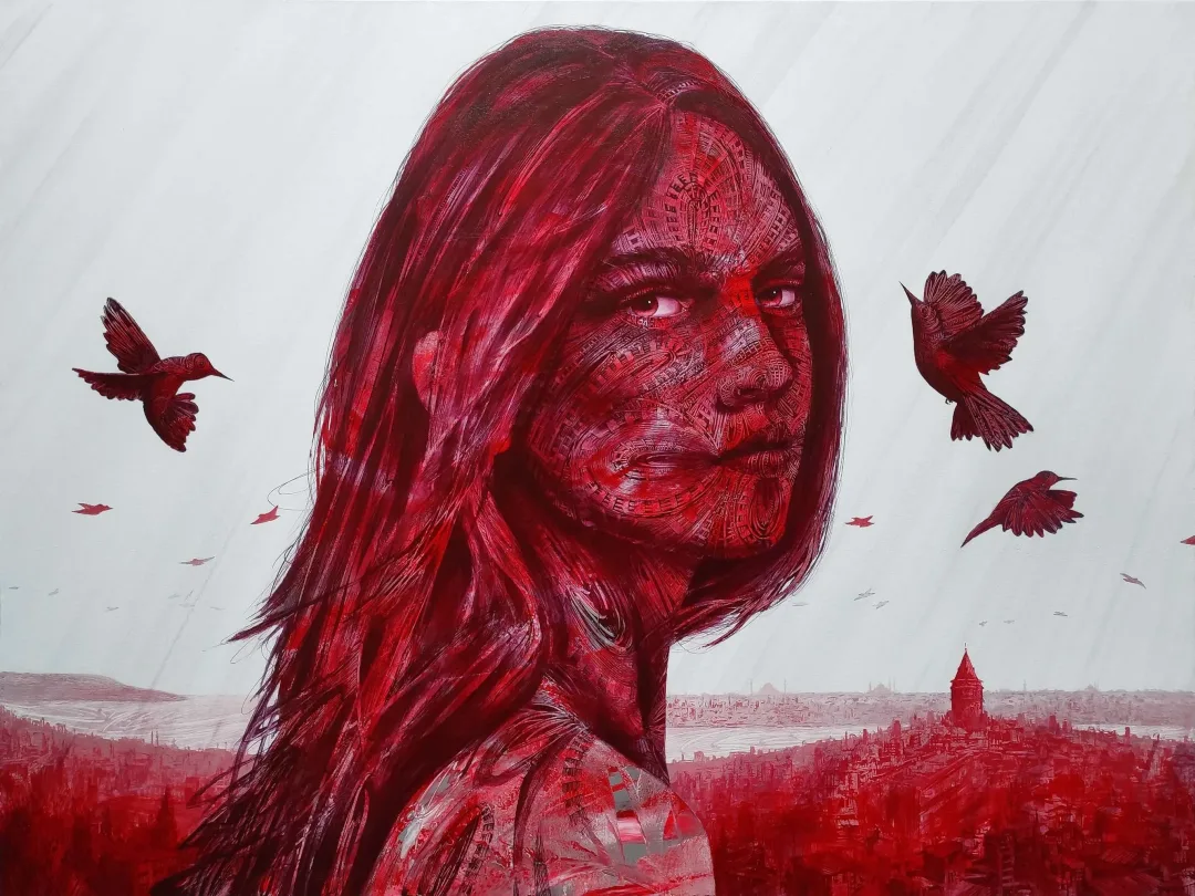 "Neo Nature" eseri MEVLÜT AKAR tarafından 2022 yılında 90x120 cm ölçülerinde Tuval üzeri akrilik boya tekniği ile yapılmıştır.