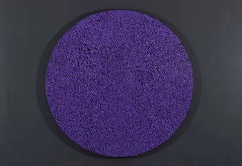 MURAT KURT — “Mor Laleler”, 2022 "Mor Laleler" eseri MURAT KURT tarafından 2022 yılında 130x130 cm ölçülerinde Tuval üzeri yağlı boya tekniği ile yapılmıştır.