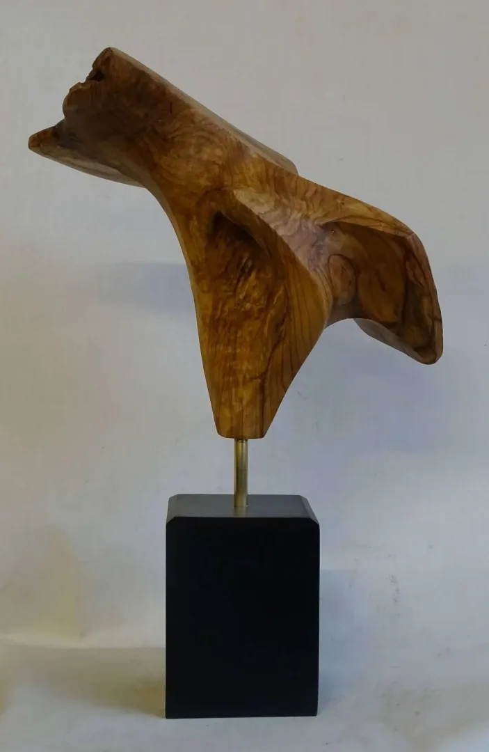 "İsimsiz" eseri AZİMET KARAMAN tarafından 2023 yılında 46x27x18 cm ölçülerinde Zeytin Ağacı tekniği ile yapılmıştır.