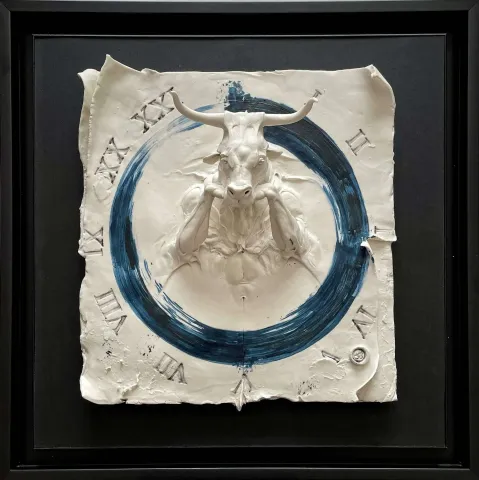 "Zaman-sız II" eseri BUĞRA ÖZER tarafından 2023 yılında 57x57 cm ölçülerinde Porselen, Elle şekillendirme, 1250°C tekniği ile yapılmıştır.