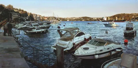 OLEG TURCHIN — “Bosphorus” "Bosphorus" eseri OLEG TURCHIN tarafından 168x235 cm ölçülerinde Tuval üzeri yağlı boya tekniği ile yapılmıştır.