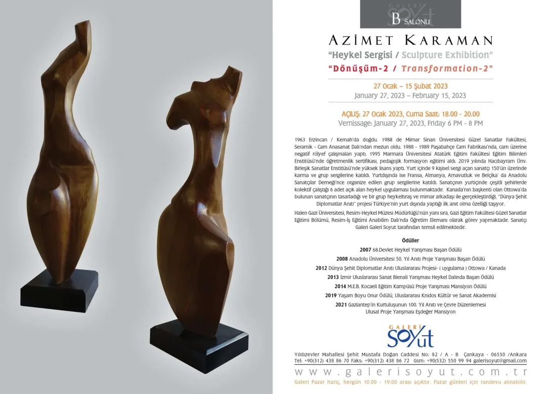 AZİMET KARAMAN — sergiden görünüm