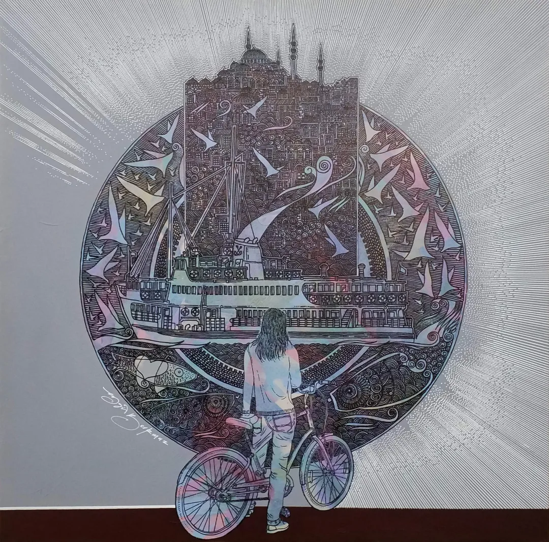 ENGİN KORKMAZ — “İsimsiz”, 2017 "İsimsiz" eseri ENGİN KORKMAZ tarafından 2017 yılında 70x70 cm ölçülerinde Tuval üzeri akrilik boya tekniği ile yapılmıştır.