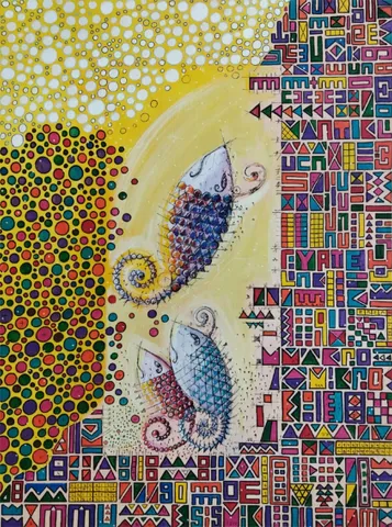 "İsimsiz" eseri ERSAN ÇETİN tarafından 80x60 cm ölçülerinde Tuval üzeri akrilik boya tekniği ile yapılmıştır.