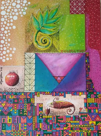"İsimsiz" eseri ERSAN ÇETİN tarafından 80x60 cm ölçülerinde Tuval üzeri akrilik boya tekniği ile yapılmıştır.