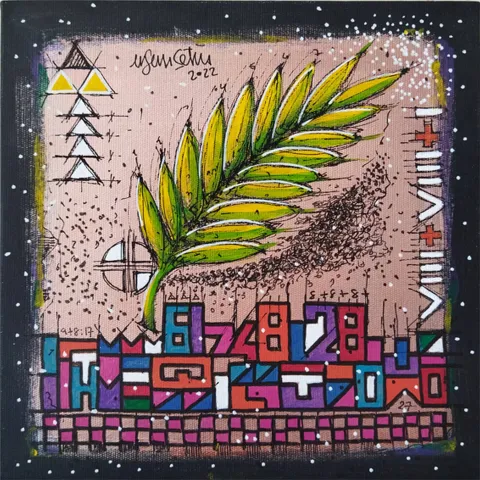 "İsimsiz" eseri ERSAN ÇETİN tarafından 25x25 cm ölçülerinde Tuval üzeri akrilik boya tekniği ile yapılmıştır.