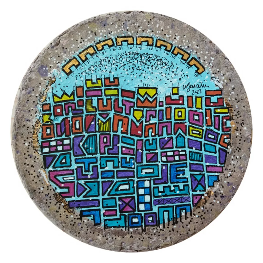 "İsimsiz" eseri ERSAN ÇETİN tarafından 26x26 cm ölçülerinde Kağıt üzeri akrilik boya tekniği ile yapılmıştır.