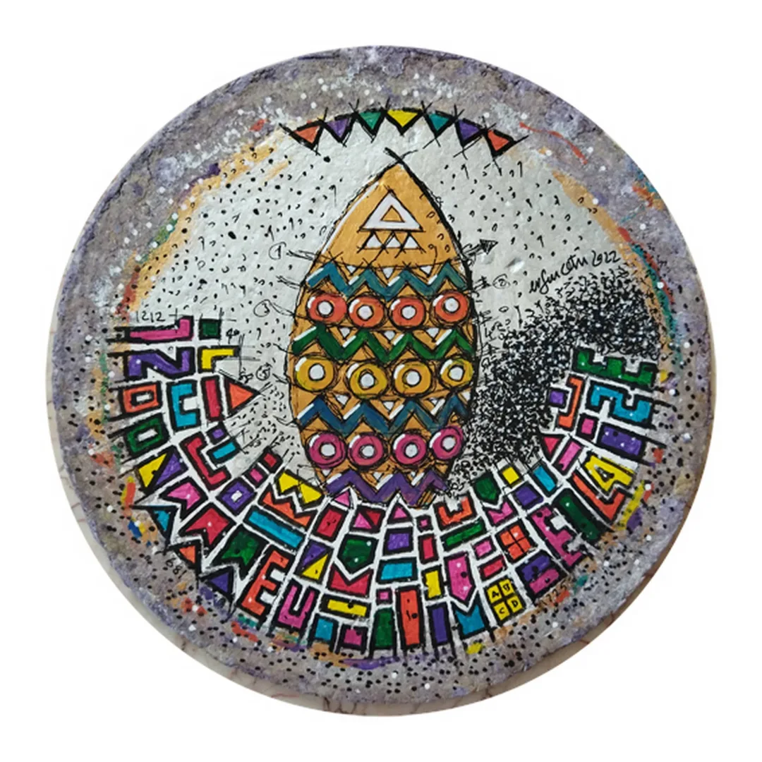 "İsimsiz" eseri ERSAN ÇETİN tarafından 26x26 cm ölçülerinde Kağıt üzeri akrilik boya tekniği ile yapılmıştır.