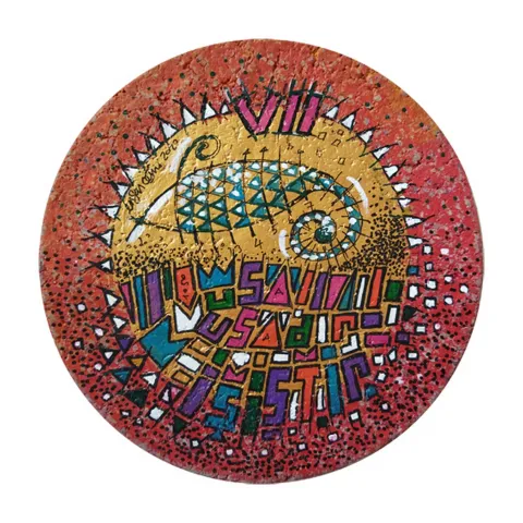 "İsimsiz" eseri ERSAN ÇETİN tarafından 26x26 cm ölçülerinde Kağıt üzeri akrilik boya tekniği ile yapılmıştır.