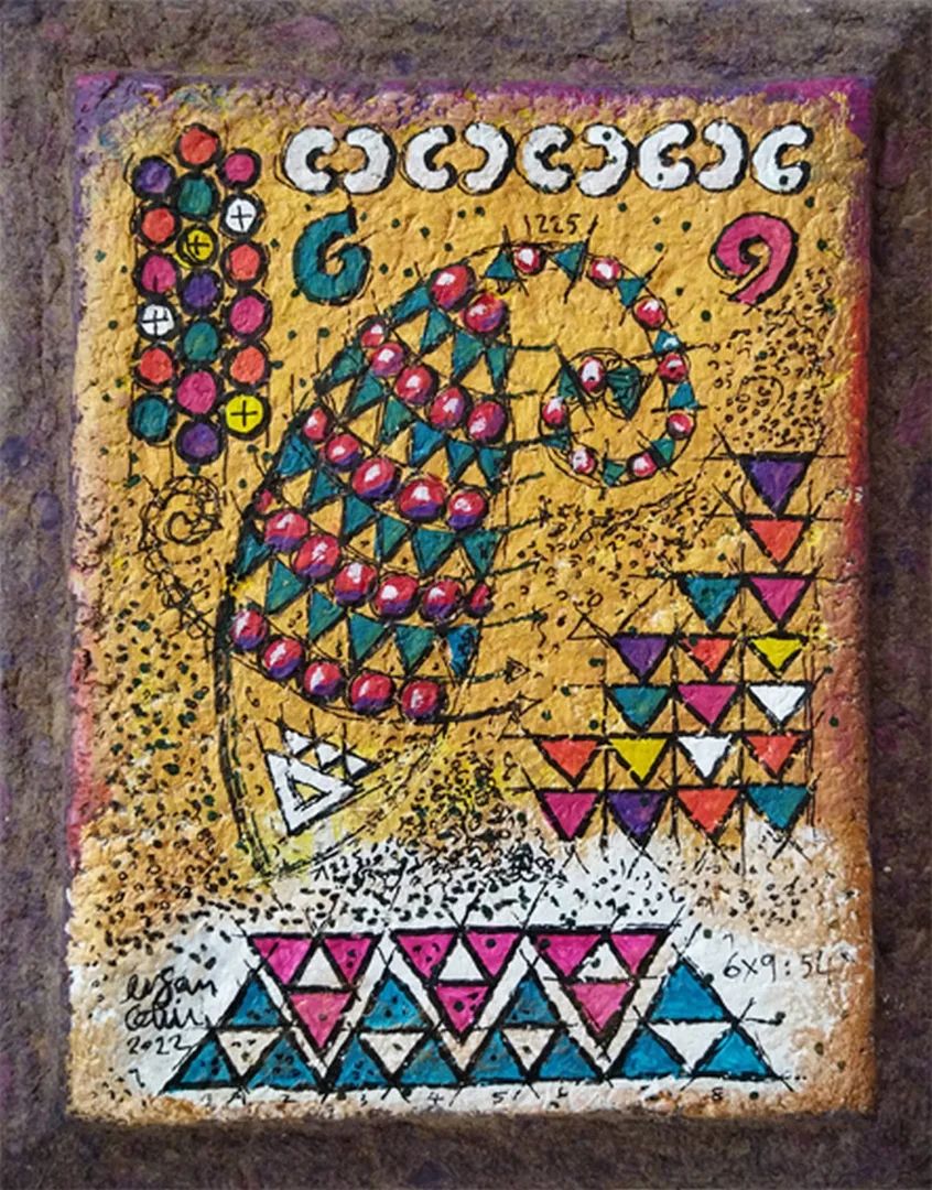 "İsimsiz" eseri ERSAN ÇETİN tarafından 30x24 cm ölçülerinde Kağıt üzeri akrilik boya tekniği ile yapılmıştır.