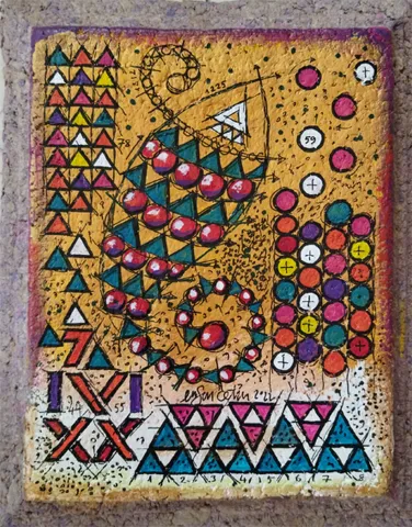 "İsimsiz" eseri ERSAN ÇETİN tarafından 30x24 cm ölçülerinde Kağıt üzeri akrilik boya tekniği ile yapılmıştır.