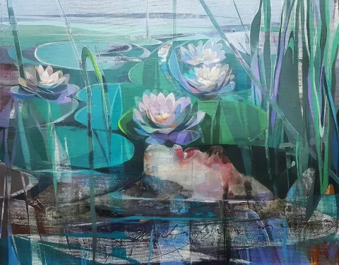 HAKAN ERASLAN — “Ophelia”, 2023 "Ophelia" eseri HAKAN ERASLAN tarafından 2023 yılında 33x41 cm ölçülerinde Tuval üzeri akrilik boya tekniği ile yapılmıştır.