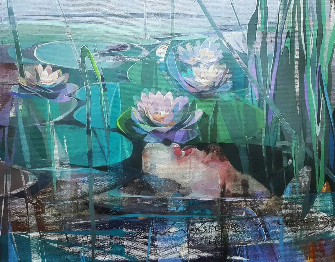 yakınlaştır "Ophelia" eseri HAKAN ERASLAN tarafından 2023 yılında 33x41 cm ölçülerinde Tuval üzeri akrilik boya tekniği ile yapılmıştır.
