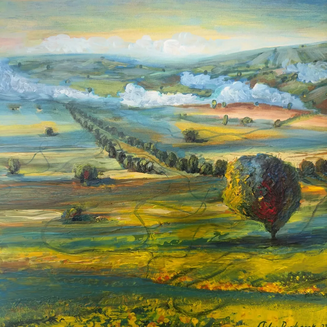 "İsimsiz" eseri TOLGA BOZTOPRAK tarafından 2023 yılında 40x40 cm ölçülerinde Tuval üzeri yağlı boya tekniği ile yapılmıştır.