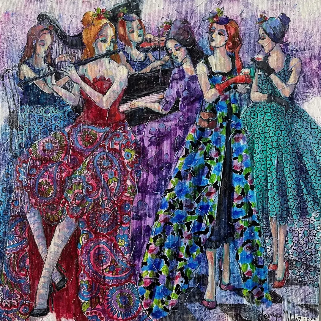 "İsimsiz" eseri DERYA YILDIZ tarafından 2023 yılında 40x40 cm ölçülerinde Tuval üzeri yağlı boya tekniği ile yapılmıştır.