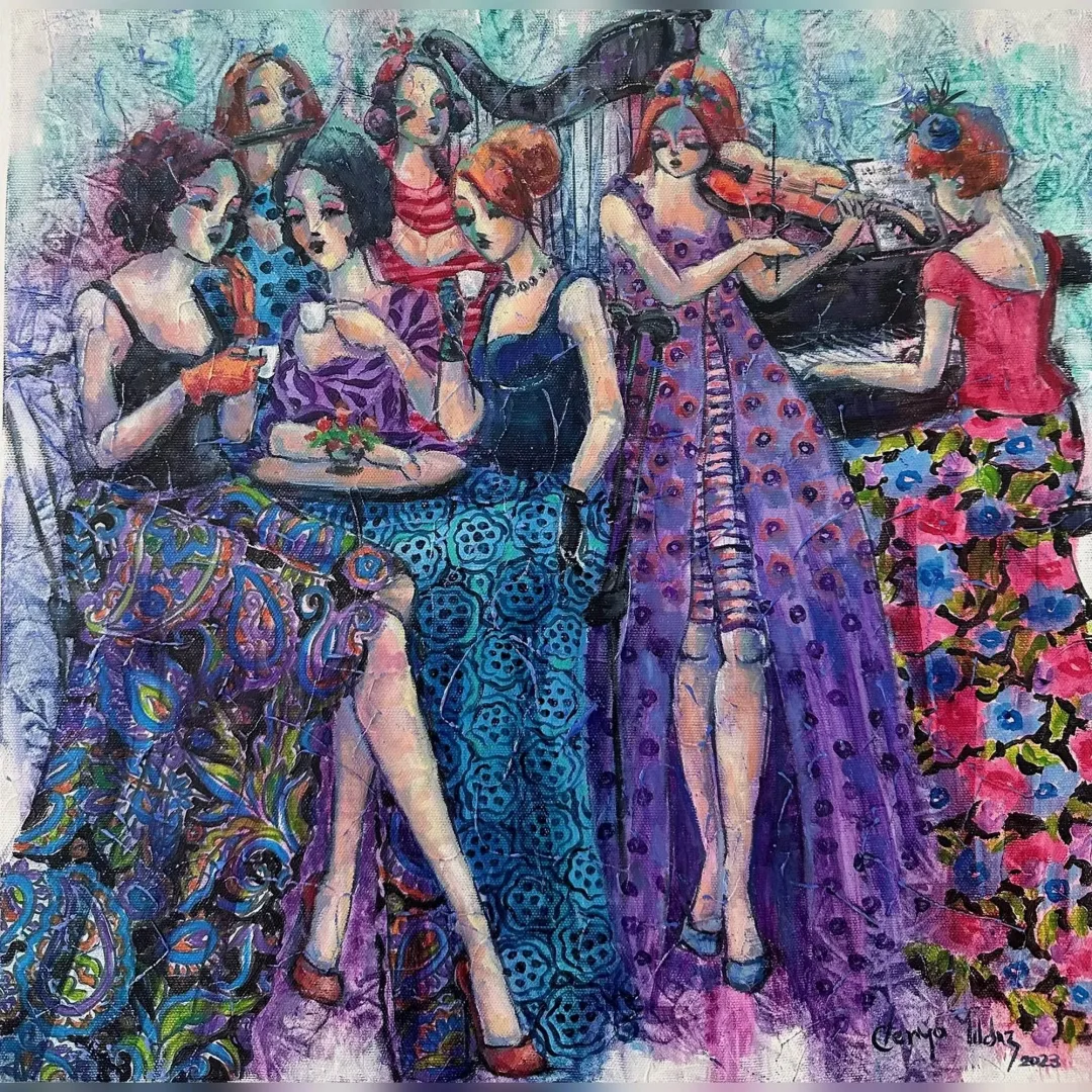 "İsimsiz" eseri DERYA YILDIZ tarafından 2023 yılında 40x40 cm ölçülerinde Tuval üzeri yağlı boya tekniği ile yapılmıştır.