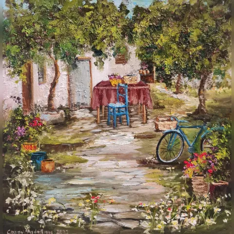 "İsimsiz" eseri CANAN AYDOĞMUŞ tarafından 2023 yılında 40x40 cm ölçülerinde Tuval üzeri yağlı boya tekniği ile yapılmıştır.