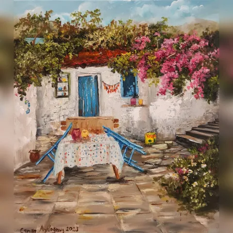 "İsimsiz" eseri CANAN AYDOĞMUŞ tarafından 2023 yılında 40x40 cm ölçülerinde Tuval üzeri yağlı boya tekniği ile yapılmıştır.