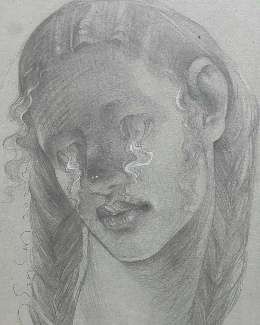 "Persona" eseri HAKAN ERASLAN tarafından 2019 yılında 34x25 cm ölçülerinde Kağıt üzeri desen tekniği ile yapılmıştır.
