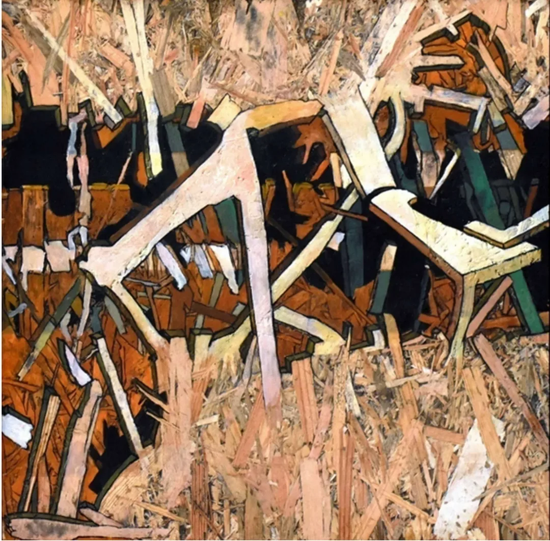 İBRAHİM AKGÜNEY — “İsimsiz”, 2018 "İsimsiz" eseri İBRAHİM AKGÜNEY tarafından 2018 yılında 50x50 cm ölçülerinde OSB üzeri yağlı boya tekniği ile yapılmıştır.