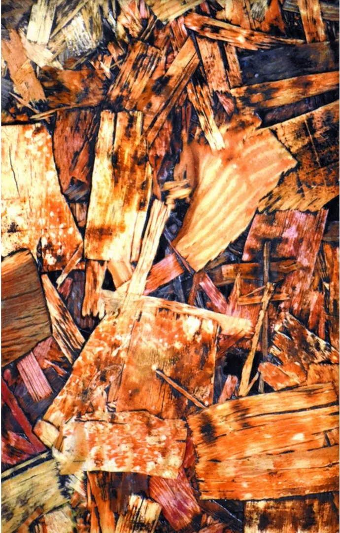 İBRAHİM AKGÜNEY — “İsimsiz”, 2018 "İsimsiz" eseri İBRAHİM AKGÜNEY tarafından 2018 yılında 40x20 cm ölçülerinde OSB üzeri yağlı boya tekniği ile yapılmıştır.