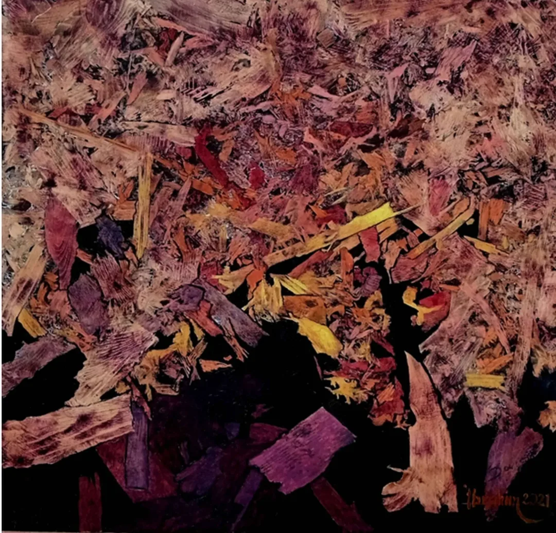 İBRAHİM AKGÜNEY — “İsimsiz”, 2017 "İsimsiz" eseri İBRAHİM AKGÜNEY tarafından 2017 yılında 40x40 cm ölçülerinde OSB üzeri yağlı boya tekniği ile yapılmıştır.
